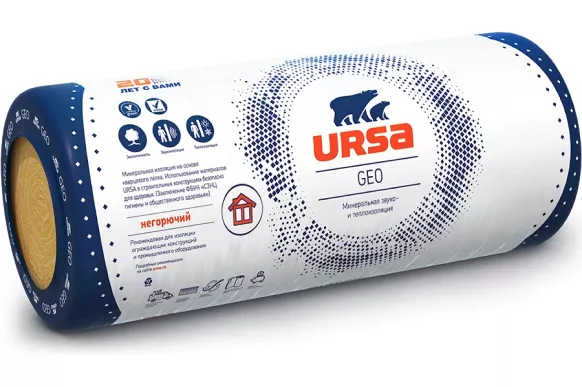 Утеплитель из минеральной ваты URSA GEO М-15 Рулон (6750х1220х150 мм) 1 шт