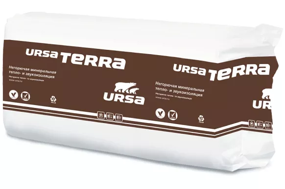 Утеплитель из минеральной ваты URSA TERRA 37 PN Плита (1200х610х50 мм) 24 шт