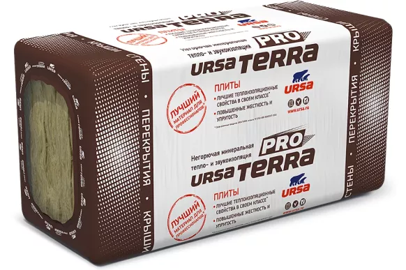 Утеплитель из минеральной ваты URSA TERRA 34 PN PRO Плита (1200х600х60 мм) 20 шт