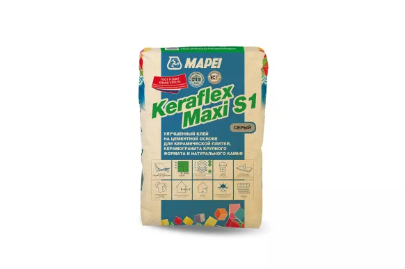 Смеси сухие клеевые MAPEI Keraflex Maxi S1 цвет Серый 25 кг