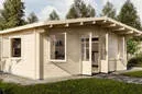 Садовый дом 21 (с обсадными коробками) (Стандарт) брус 44 мм